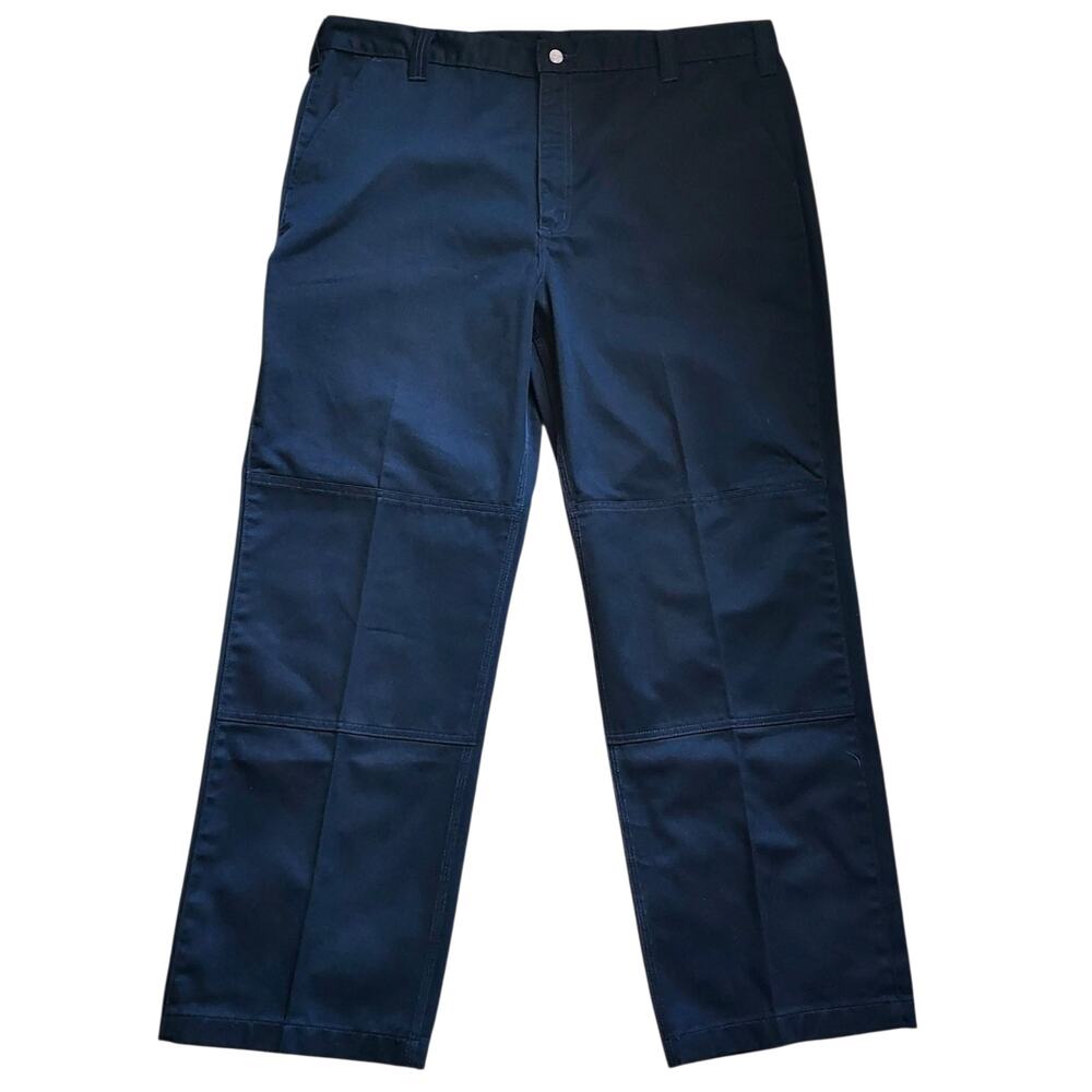 Carhartt B316 Double Knee Men's Black Utility Blended Twill Work Pants Sz 42X32